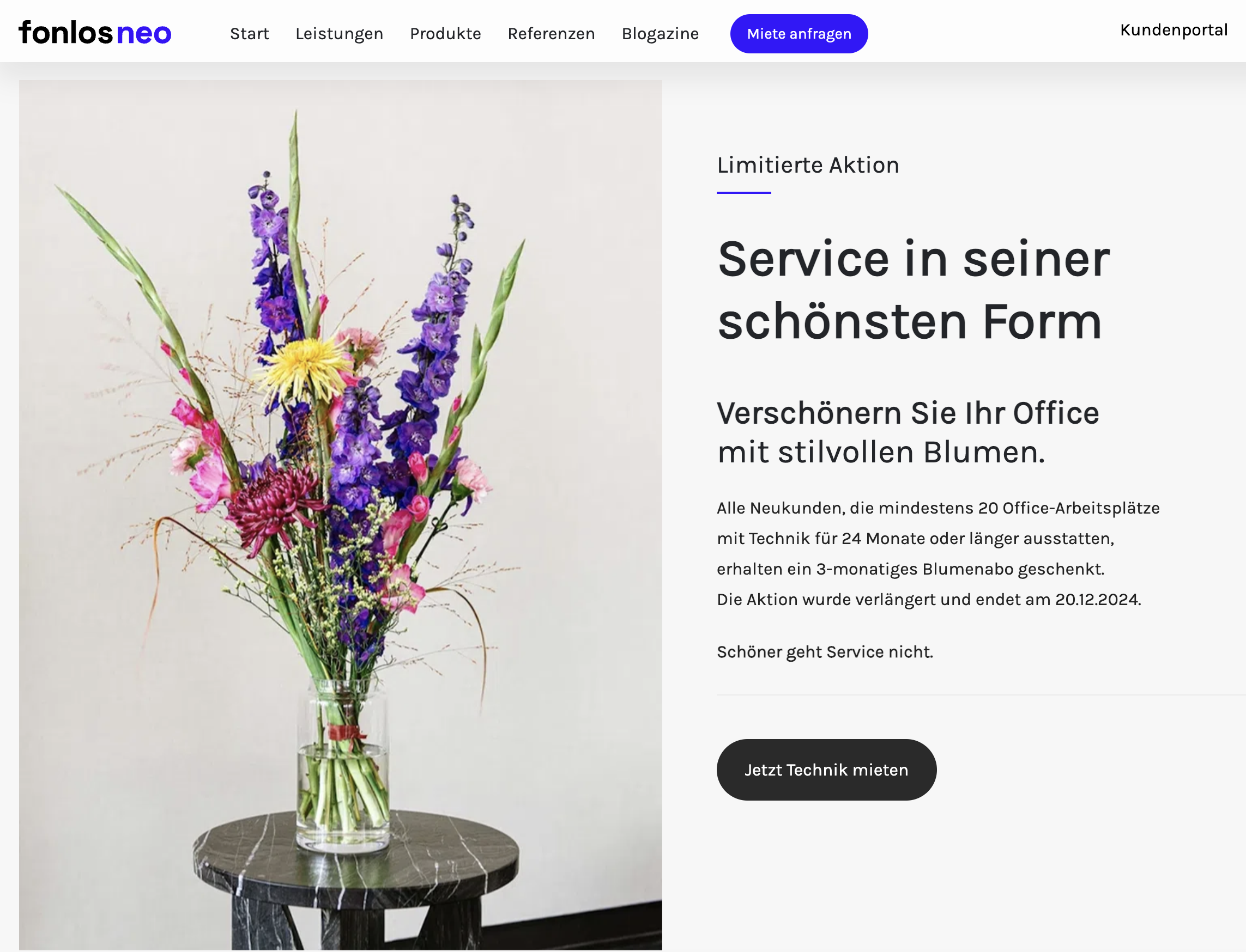 Blumenabo bei fonlos neo